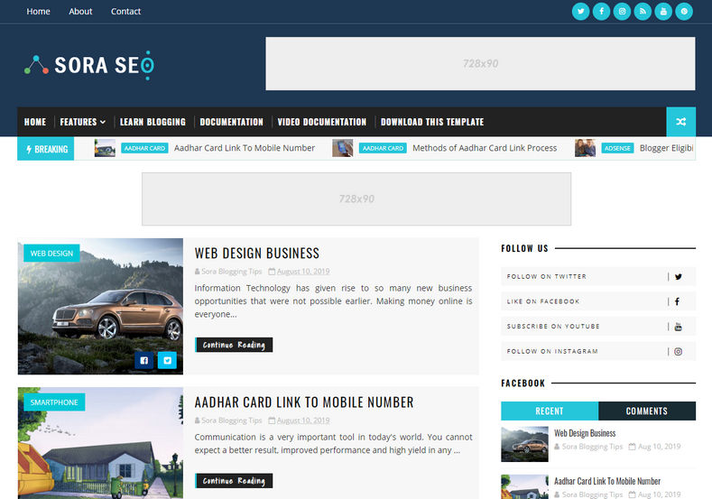 Ampere Blogger Template