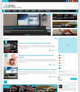 Simple Oblivion Blogger Template Responsive 2015