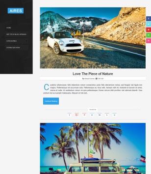 Aires Responsive Blogger Templates
