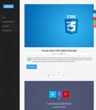 Aires Tech Blog Blogger Templates