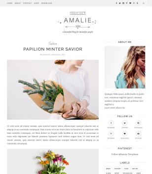 Amalie Blogger Templates