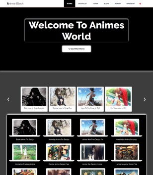 Anime Black Blogger Templates