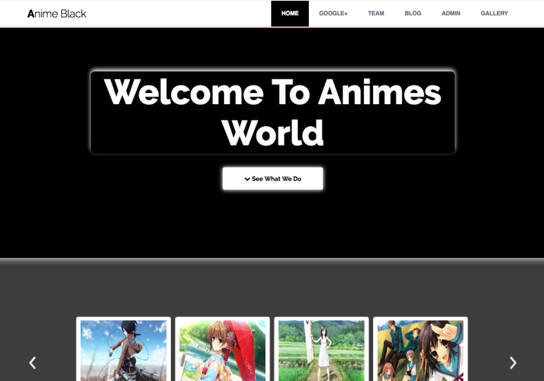 Anime Black Blogger Template