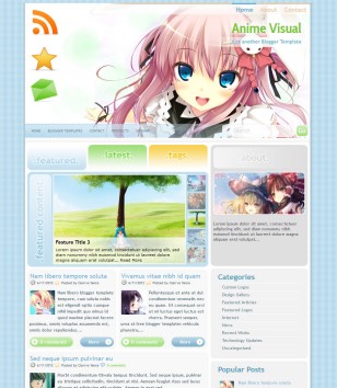 Anime Website designs, themes, templates and downloadable graphic