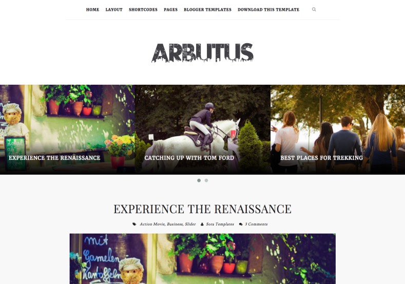 Arbutus Responsive Blogger Template is a minimal blogger template for people who love to share their thoughts with others.