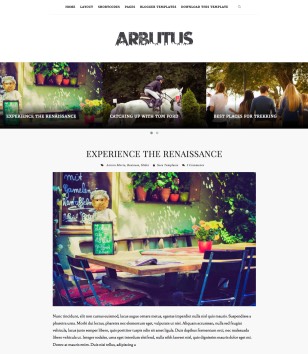 Arbutus Blogger Templates