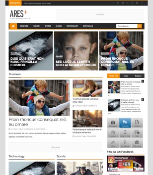 Ares Responsive Blogger Templates