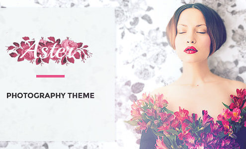 Aster - Feminine Photography Portfolio WordPress Theme