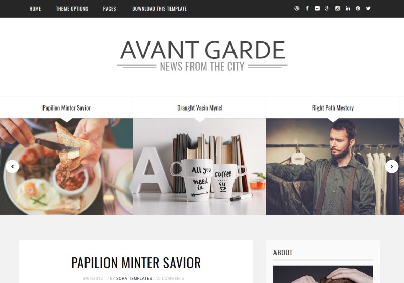 Avant Garde Blogger Template. Avant Garde Blogger Template 2015 free download