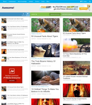 Awesome Mag Responsive Blogger Templates