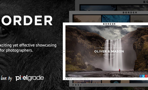 BORDER - A Delightful Photography WordPress Theme