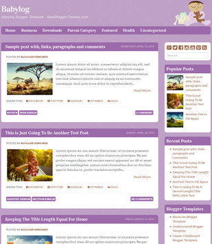 Babylog Blogger Templates