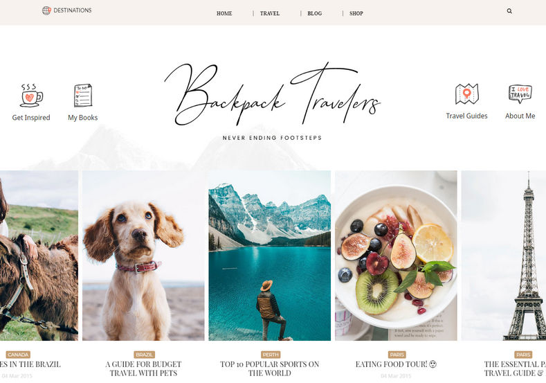 BackPack Clean Blogger Template