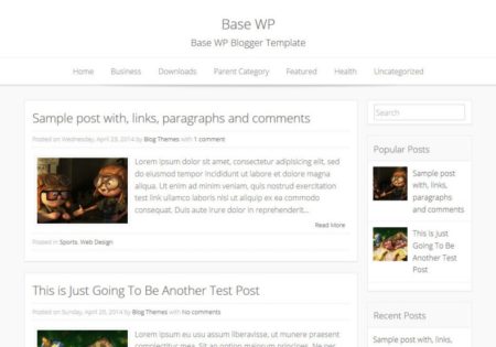 Base WP Blogger Template 2014 Free Download