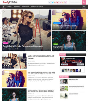 Beauty Press Blogger Templates