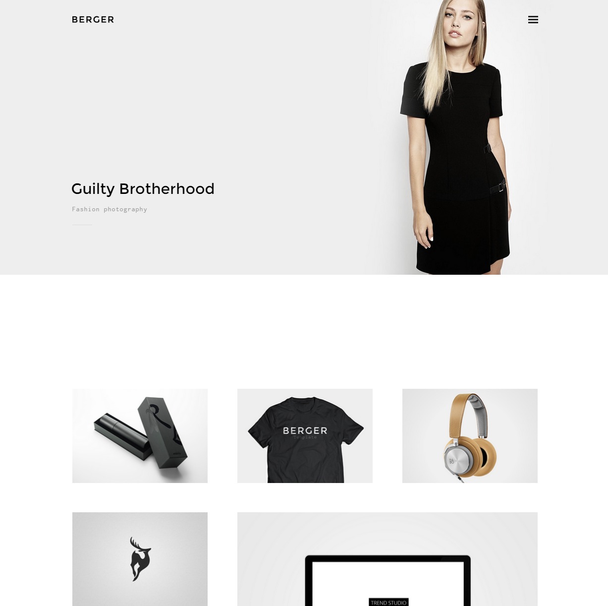 Berger Creative Agency Portfolio Theme