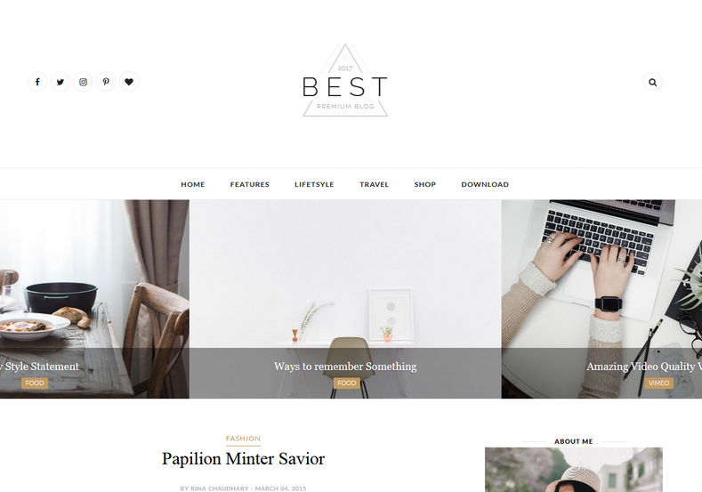 Best Clean Blogger Template