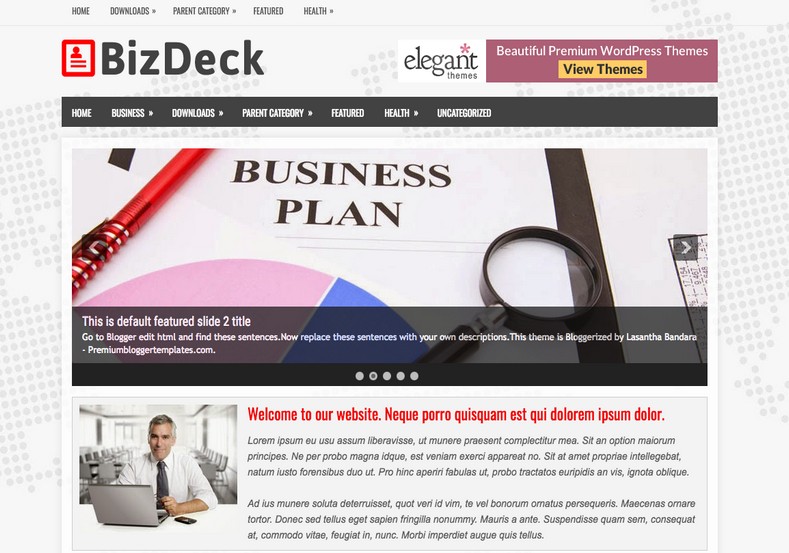 BizDeck Responsive Blogger Template. Blogger Themes. Free Blogspot templates for your blogger blog. 
