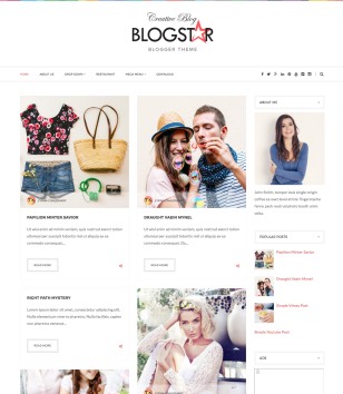 Blog star Blogger Template