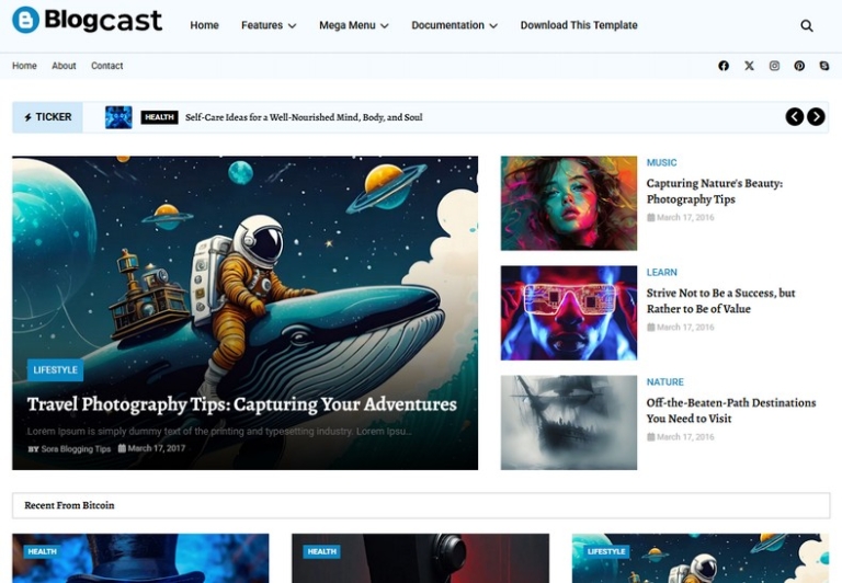 Blogcast Blogger Template • Blogspot Templates 2025