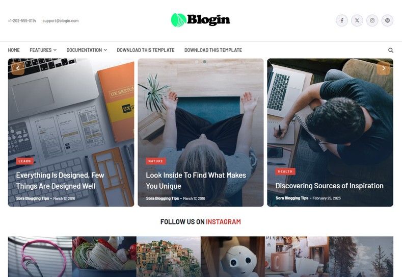 Blogin Blogger Template is an ideal choice for bloggers who want a professional yet simple and distraction-free design for their blog. Its clean and spacious layout keeps the focus on the content, making it perfect for storytelling, lifestyle blogging, and journal-style posts.