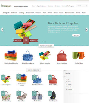 Boutique Blogger Templates