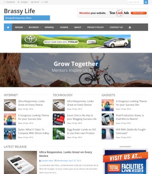Brassy life Blogger Templates