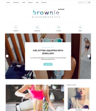 Brownie Blogger Templates
