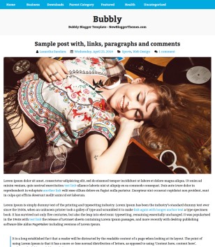 Bubbly Blogger Templates