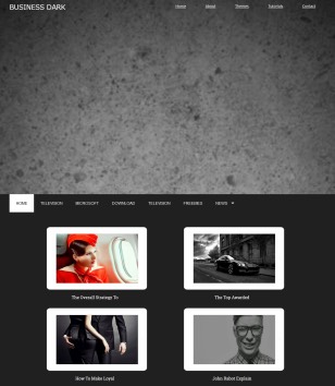 Business Portfolio Dark Static Blogger Templates
