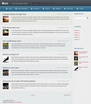 Buzz Blogger Template 2014 Free Download