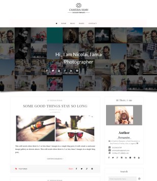 Camera Man Blogger Templates