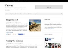 Canvas Simple Blogger Template