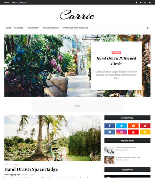 Carrie Blogger Templates