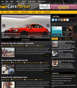 CarsPortal Blogger Templates