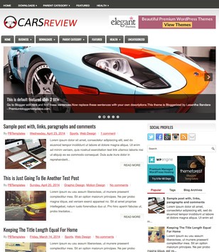 CarsReview Gray Blogger Template • Blogspot Templates 2024