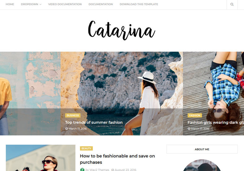 Catarina Blogger Template is a fashion responsive free blogger theme which is fast loading and browser comptabile template with simple and beauty look
