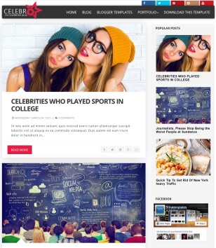 Celebro Blogger Templates