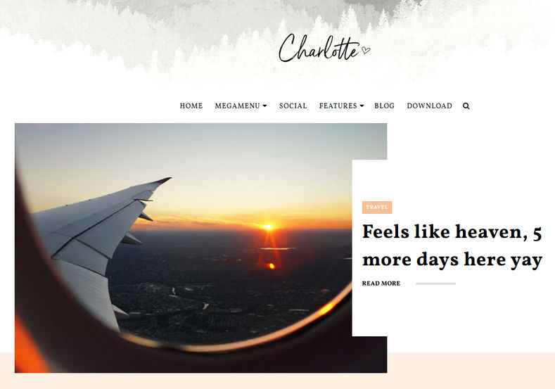 Charlotte Blogger Template is a fast loading magazine blogsot theme with most seo friendly features of 2018