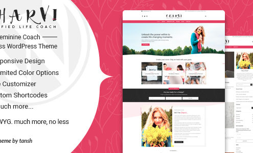 Charvi Coach & Consulting - Feminine Business WordPress Theme