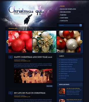 Christmas Gifts Blogger Templates