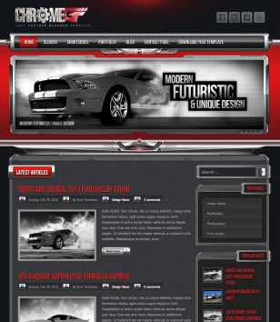 ChromeGT Red Blogger Templates