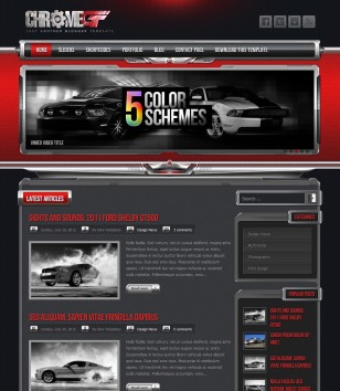 ChromeGT Red Blogger Templates