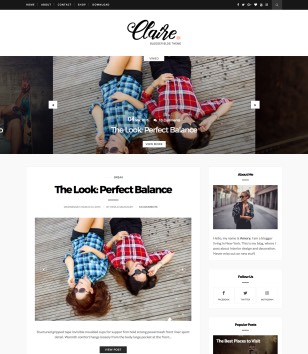 Claire Personal Blogger Templates