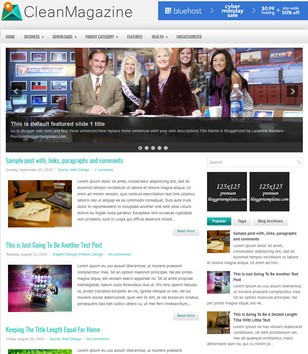 CleanMagazine Blogger Template • Blogspot Templates 2025