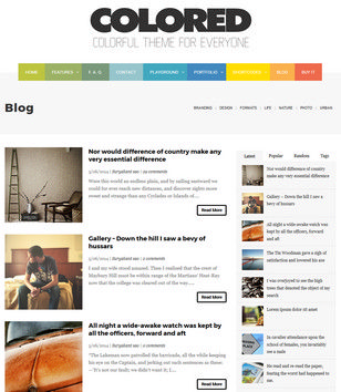 Colored Blogger Templates