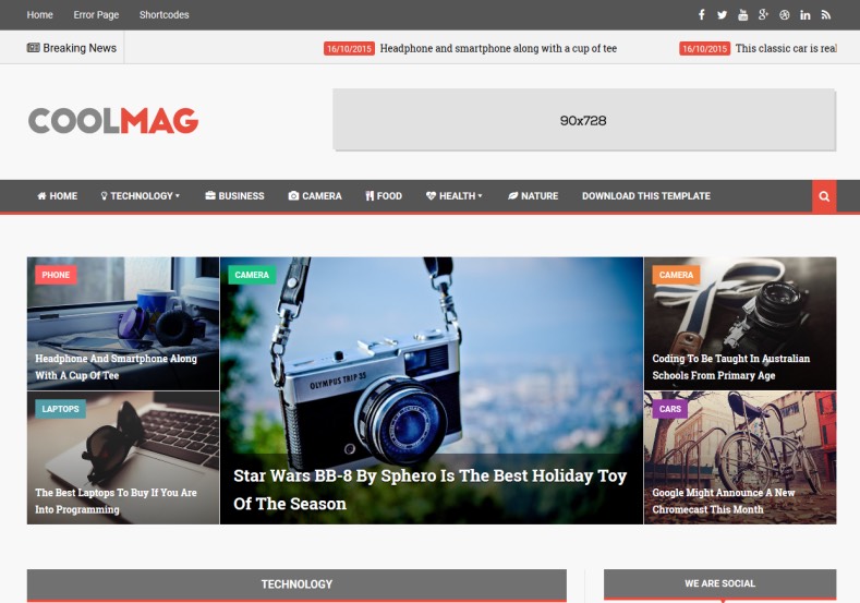 Cool Mag Blogger Template