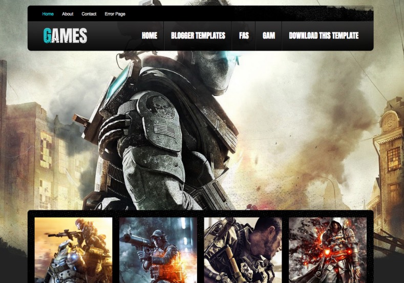 Free Responsive Gaming Templates