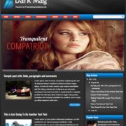 Dark Mag Responsive Blogger Templates