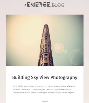 Emerge Responsive Blogger Templates